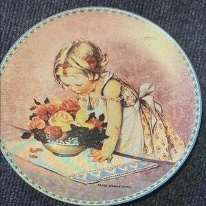 Knowles Limited Edition Plate with Black and White Design